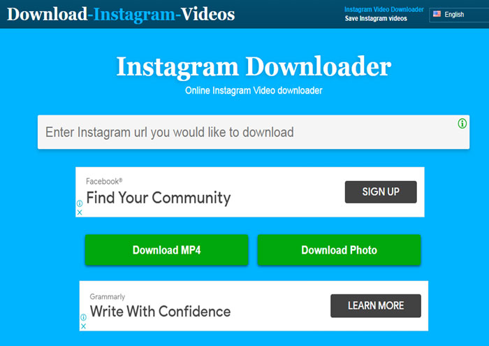 Cách tải video trên Instagram bằng DownloadTwitterVideo.com